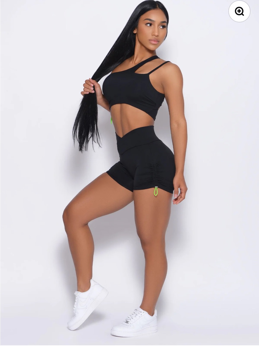 Bombshell Black Toggle Two-Piece Workout Set